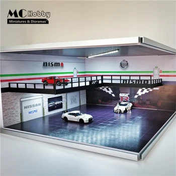 MC Hobi 1:64 Monteerida Led-Valgustid Diorama Autode Salongides Garaaž Nissan Nismo Mudel Auto