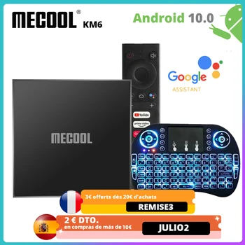 Mecool KM6 Amlogic S905X4 TV Box Android 10 2GB 16GB Wifi 6 BT5.0 Google ' i Sertifitseeritud Toetada AV1 USB3.0 1000M Set Top Box