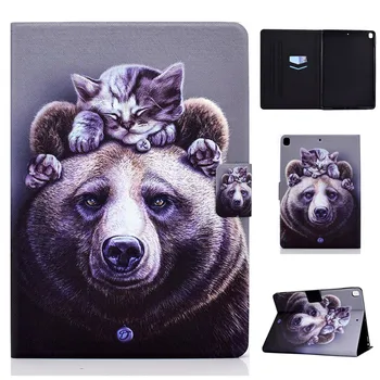 Mood Hunt Rebane Loomade Tablett Funda iPad 10 2 Juhul 2020 2019 PU Nahast Kate iPad 10.2 iPad 8 7 th 8. Põlvkonna Puhul
