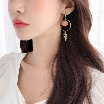 Mood Naiste Kõrvarõngad Bohemian Uus Trend Elegantne Tutt Leaf Ripats Tilk Kõrvarõngad Korea Elegantsed Daamid Ehted Kingitused Kõrva-Klamber