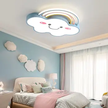 Moodne lühike laste magamistuba värvikas Pilved raud LED lakke lamp kodus deco söögituba akrüül laevalgusti