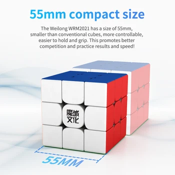 Moyu Weilong WRM 2021 Magnet Kuubik 3x3 Magnet Kiirus Magic Cube WCA Professionaalne Puzzle Cubo Magico Haridus Mänguasjad Kingitus