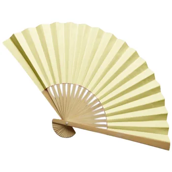 Muster Hiina Stiilis käeshoitav Fänn Bambusest ja Paberist Voltimine Fänn Pihuarvutite Pulm Käsi Fänn Lahe Bamboo Flower teenetemärgi