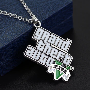 Muti-Ripatsid Omanik PS4 Xbox PC Kaelakee Mängu GTA V Grand Theft Auto 5 Neckalces Fännid kaelaketid llaveros