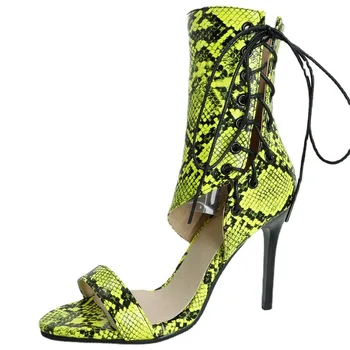 Naiste kingad pits-up stiletto sandaalid naiste uued suvel moe 10 CM seksikad kõrged kontsad mudel catwalk sandaalid 4colors suurus 45 46