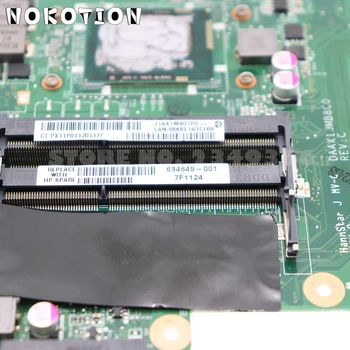 NOKOTION 634649-001 DAAX1JMB8C0 HP compaq CQ42 G42 G62 CQ62 Sülearvuti Emaplaadi I3-350M PROTSESSORI HD6370M 512MB GPU