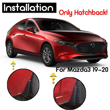 Näiteks Mazda 3 Mazda3 BP 2019 2020 Seatud Vormitud Muda Klapid Luukpära Luugi Mudflaps Splash Valvurid Muda Klapp Porilauad Poritiiva Ees Taga