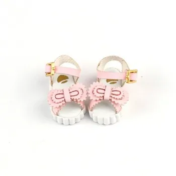 OB11 nukk kingad sobivad 1/12 suurus Blythes mood mitmekülgne bow-tie kingad printsess stiilis sandaalid roosa valge must jne