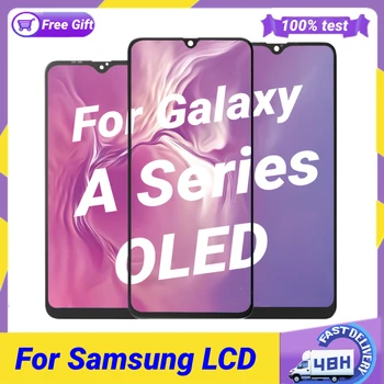 OLED LCD Samsung Galaxy A10 A20 A30 A40 A50 A70 A80 A90-Ekraan LCD-Ekraan Touch Digitizer paigaldus Raam Parandus Osad