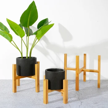 S/M/L/XL Puidust Taim Seista Vastupidav Lill, pajalapp puidust taim seista Tugev, Vastupidav looduslik käsitsi valmistatud bambusest Home Decor