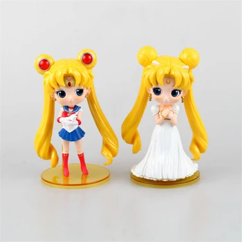 Sailor Moon Joonis Mudel Mänguasjad Q Versioon Suured Silmad Mudeli Tüdrukud Mänguasi Armas Vesi Jää Moon Qposket Joonis Pulm Kleit, Kaunistused Kid