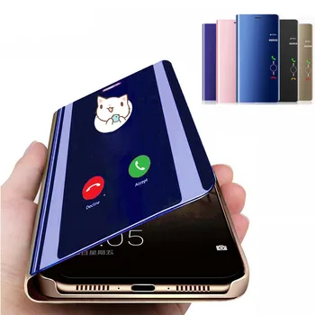 Samsung a41 juhul, Smart Mirror Flip Case For samsung Galaxy a41 a 41 a415F sm-a415F a415 Seista broneerida telefoni Kate coque fundas