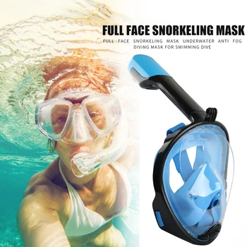 Scuba Snorkeling Nägu Sukeldumismask Juhul Kogu Nägu Veealuse Rihm Respiraatorit, Kaitseprille Seadmed, Tarvikud