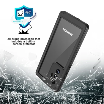 Shellbox Veekindel korpus Samsung Lisa 20 Ultra Väljas Põrutuskindel Case for Samsung Galaxy Note 20 Ujumine Funda Kate