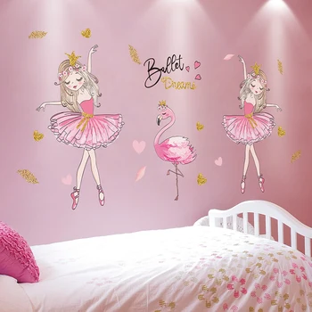 [shijuekongjian] Lilla Lill, Taim, Seina Kleebised DIY Tüdruk Flamingo Seina Kleebised Elu-Tuba, Lapsed, Magamistuba Maja Kaunistamine