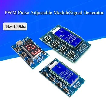 Signaali Generaator PWM Impulsi Sagedus Duty Cycle Reguleeritav Moodul LCD Ekraan 1Hz-150Khz 3.3 V-30V PWM Juhatuse Moodul