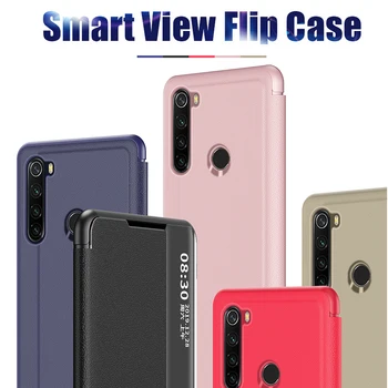 Smart View Flip Case For Xiaomi Redmi Lisa 9 Pro 9s Lisa 8 8T 7 Pro A3 Nahast Akna Vaadata Juhtudel Xiaomi Redmi 9 8 9a 7 Katta