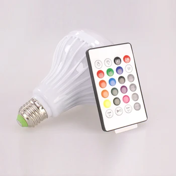 Smart Wireless Bluetooth Pirn Ampull Led Lamp E27 220V RGB Öö Lamp Koos puldiga Kodu Tähelepanu keskpunktis Muusika Lambi T