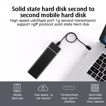 SSD Case SATA To USB 3.1 10Gbps SSD Ruum Toetada UASP HD Välise Kõvaketta Karpi M2 SSD 2280 kõvaketas Ketta Ruum