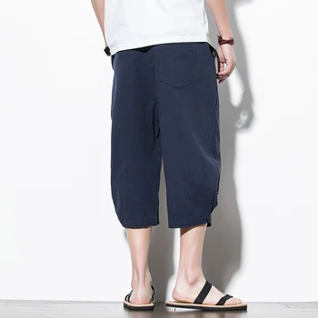Streetwear Haaremi Püksid Meestele 2020. Aasta Suvel Vabaaja Joggers meeste püksid Puuvilla Vasika pikkusega Püksid Meestele