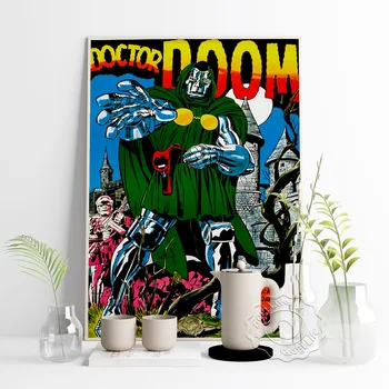 Suurbritannia Hip-Hop Räppar Laulja Mf Doom Vintage Kunsti Plakatid, Star Music Album Cover Art Prints, Home Decor Seinamaaling, Fännide Kogumine