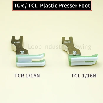 Tcr jaoks TCL, PAREM ja Vasak plastikud Kompenseerides Presser Suu Tööstuslikuks Lockstitch õmblusmasin 1 Nõel Plastikust Jalg