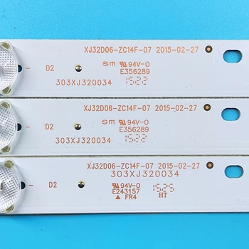 Tira de retroiluminación LCD para TV XJ320M06 LED32C8,HS320M02 303XJ320034/36 6 LED-3 unidades por lote, XJ32D06-ZC21FG-07/01