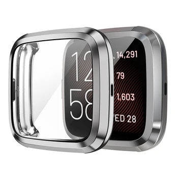 TPÜ Smart Watch Ekraan Täis Kate Kaitseraua puhul Fitbit Versa2/Fitbit Vastupidi 2SE AntiScratch Kaitse Juhul, Võru