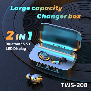 TWS Traadita Kõrvaklapid, Bluetooth Kõrvaklapid Stereo Sport Earbuds LED Digitaalne näidik-Peakomplekt Koos TÜÜP-C-Liides Laadimise Kasti