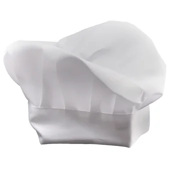 Täiskasvanud Elastne Valge Koka Müts Baker BBQ Köök Toiduvalmistamis Müts Kostüüm Kork