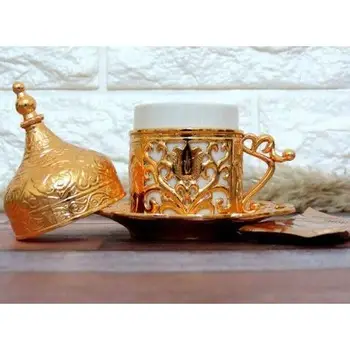 Türgi tass kohvi, espresso tass alustass käepide, pulm kingitus, ottomani kohvi tassi, araabia kohvi tassi, portselan tass