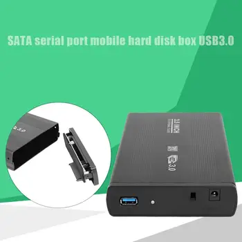 USB 3.0 SATA Port SSD HDD Case 3.5 tolline 5-gbit / s Alumiinium Kõvaketta Ruum Teoreetiline Edastamise Kiirus kuni 5 gbit / s