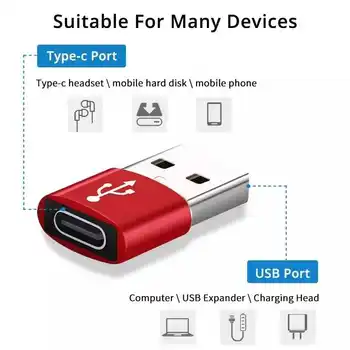 USB-A-C-Tüüpi OTG Adapter, USB Adapter, Tüüp C Standard Laadimine andmeedastus USB OTG Converter