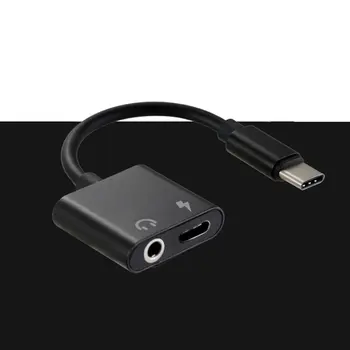 USB-C Jack 3.5 Type C Kaabel-Adapter 2-in-1 USB-C Tüüpi 3,5 mm Kõrvaklapid Audio Converter Laadimise Adapter Kaabel