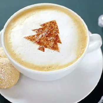 Uued Erinevaid Teemasid 16pcs Kohvi Šabloonid, Kirka Läbipaistva Kohvi Kaunistus Mall Kunsti Šabloonid Latte Cappuccino Coffe