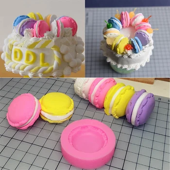 Uus 3D Macaron Silikoon Hallituse Fondant Kook Polymer Clay Šokolaadi Kaunistamiseks DIY Tööriist