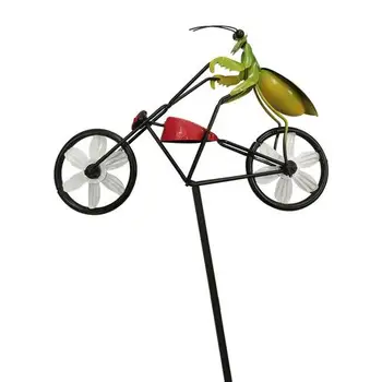 Uus Metallist Tuul Vurr Whirligig Loomade Bike Tuuleveski Raua Kunsti Väljas Aed Kuju, Ornament Naljakas Jalgratta Tuul Indikaator Decor
