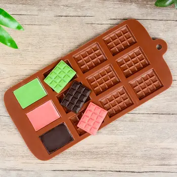 Uus Silikoon Šokolaadi Hallitus 12 Vahvel Küpsetamine Tools, Non-Stick Kook Hallituse Jelly Candy 3D DIY Käsitöö Hallitusseened Köök Tarvikud