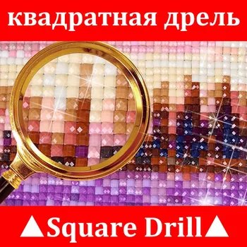 Uute tulijate 5D DIY Täis Square Diamond Tikandid Punane ja Must Seeria: Diamond Maali ristpistes Rhinestone Mosaiik Decor XY1