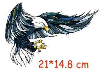 Veekindel Ajutine Tätoveering Kleebis, millel on lendav kotkas, tiivad lind tätoveering vee üleandmise võltsitud tätoveering flash tatto Naine, Mees, laps 14.8*21 cm
