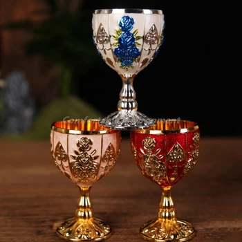 Veini Klaasi Šampanja Klaasid Joogi Pokaalilaadse Kokteil Cup Gold Vintage Euroopa Stiilis Loominguline Kingitus Baar Home Decor/30ML