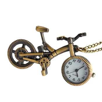 Vintage Klassikaline Unisex Jalgratta Ripats Kaelakee Kvarts Pocket Watch Võtmehoidja võtmehoidja Omanik relogio велосипед zegarek meski