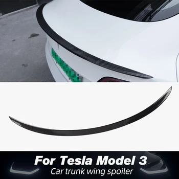 Vxvb Jaoks Tesla Mudel 3 Mudel 2021 Tarvikud Spoiler Päris Carbon Fiber Model3 Suure Jõudlusega Versioon Pagasiruumi Tiiva Spoiler Kolm