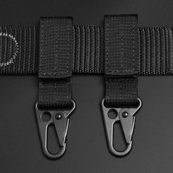 Väljas multi-function pandla matka seljakott nailon rippuvad lukk meeste taktikaline vöö tarvikud, uus võtmehoidja