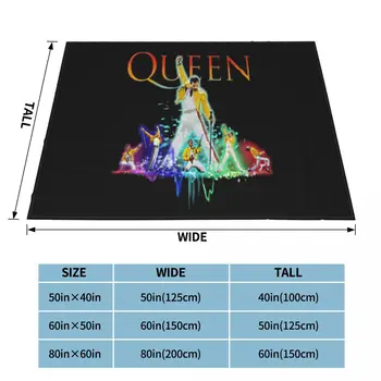 Värv Kuninganna Freddie Mercury Puuvill Graafiline Kirja Trükkimine Ilus Tööstusdisainilahendused Uusim Huvitatud Pilte Armas Lapp Tekk