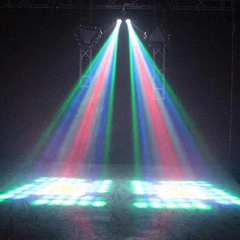 Värvikas 20W RGBW Muster Led Etapp Efekt Valgustus 128/64LED Kahekordne Pea Õhulaev Projektori Lambi Valguse DJ Disco Poole Tuled