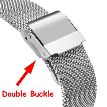 Watchband Apple Watch 6 5 4 44mm 40mm Roostevabast Terasest Asendamine Käevõru Bänd Rihma iwatch 1 2 3 38mm 42mm