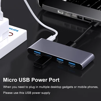 WIFI Smart 4-Port USB 3.0 Hub mis ühildub Alexa Ja Google ' i Kodu