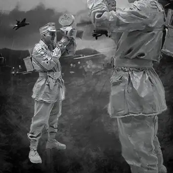 1/35 Edetabeli Fotograaf Ii Maailmasõja Sõdur, Valge Mudel Komplekti Kõrge Kvaliteediga Epoksüvaik Assamblee Warrior Arvandmed