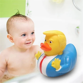 1 Tk Baby Vanni-Mänguasjad Usa President Trump Naljakas kummipart Piiksuva Heli Bathly Vees Ujuvad Kollane Part lapse Mänguasi